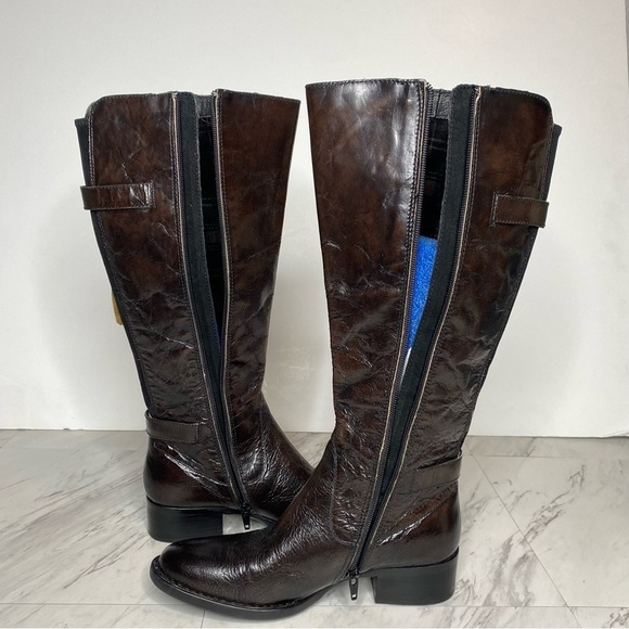 New! Born Gibb Knee High Dark Brown Leather Boot 7M - Picture 6 of 13